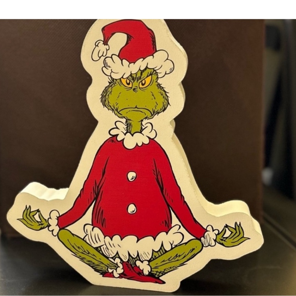 NWT Grinch Block Decor